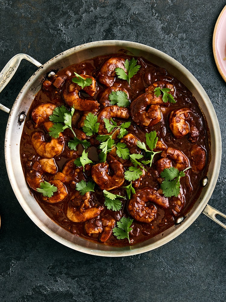 Quick-and-Spicy Cocoa Shrimp