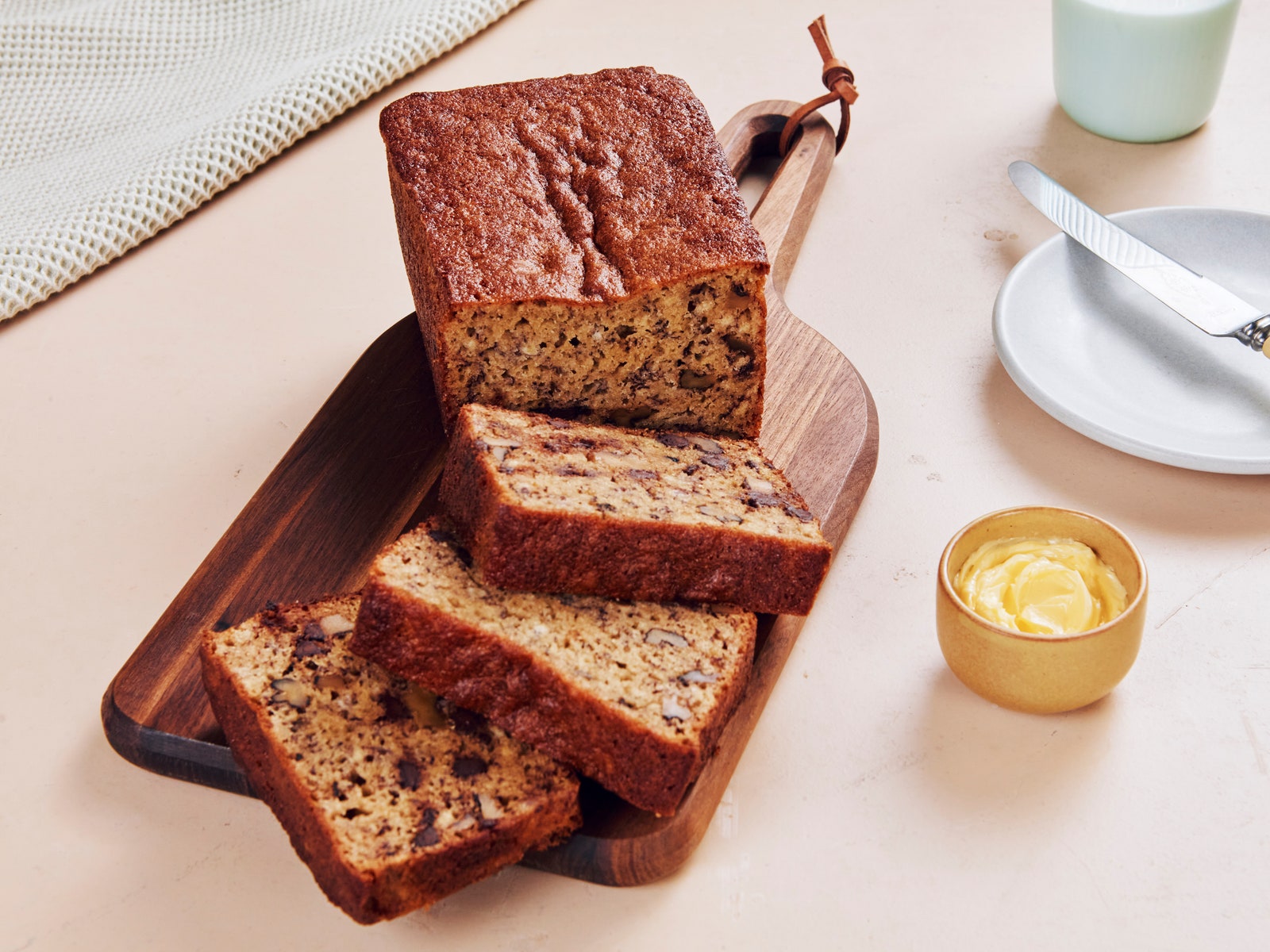 Chocolate Chip Banana Bread With Walnuts