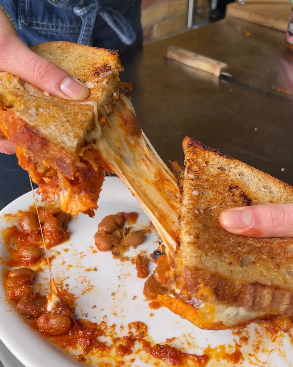 The Ultimate Cheesy Baked Bean Toastie   The Ultimate Cheesy Baked Bean Toastie