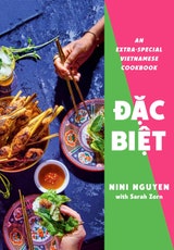 Cover of Dac Biet, with various Vietnamese appetizers and chopsticks