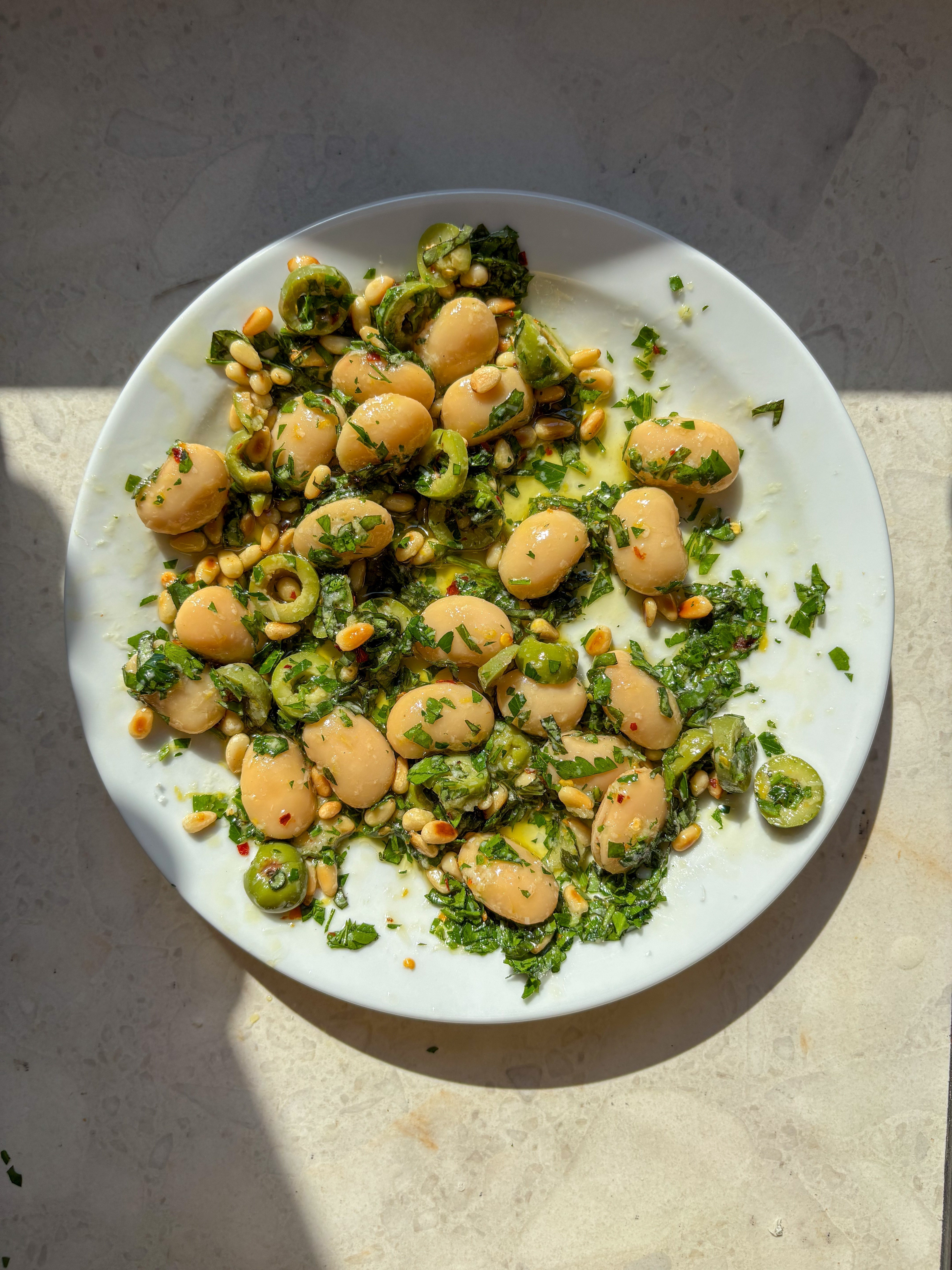 Marinated Butter Beans