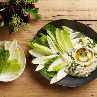 Creamy Cauliflower Dip and Lettuce