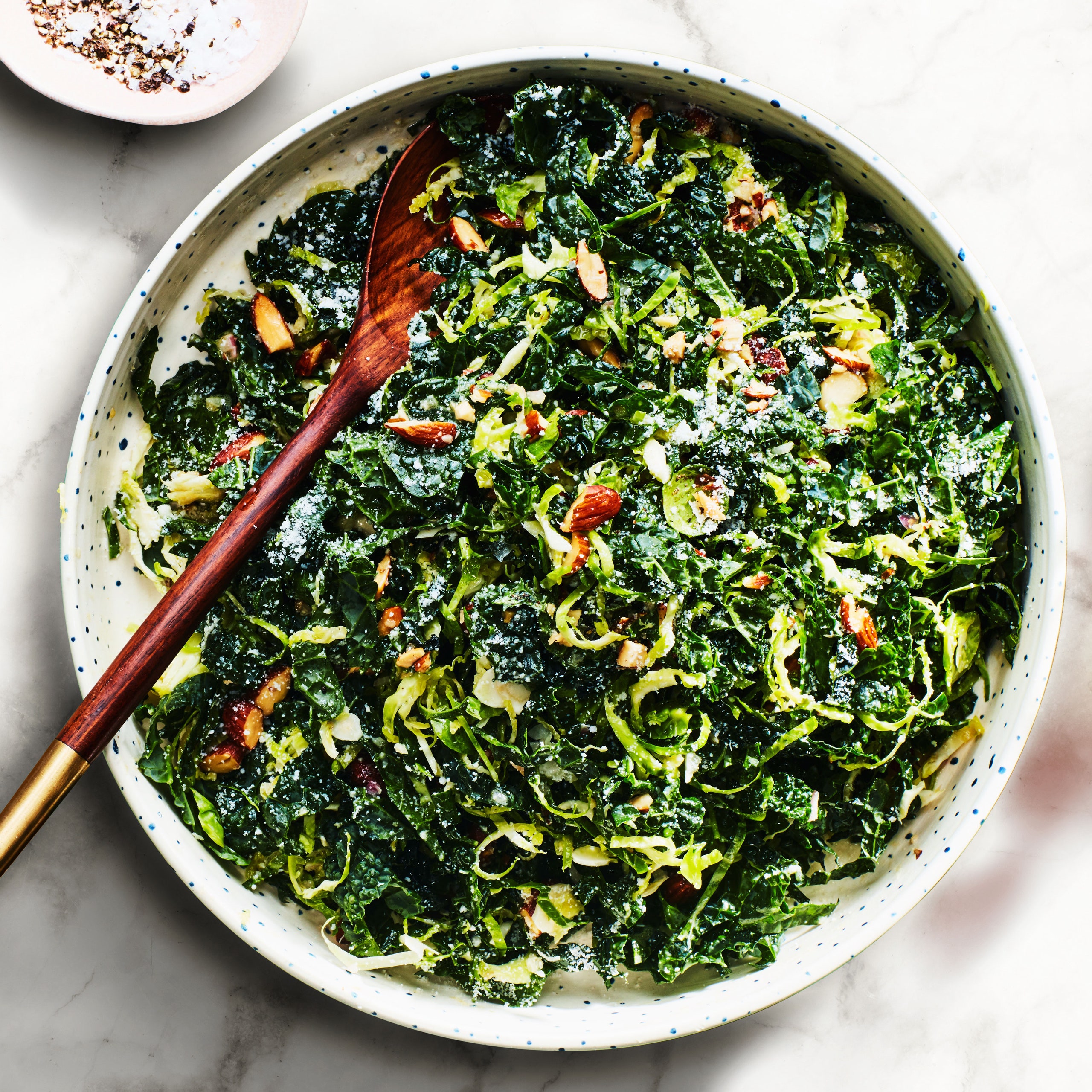 Kale and Brussels Sprouts Salad