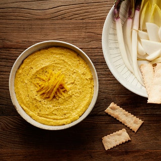 Roasted Beet Dip with Hazelnuts and Goat Cheese