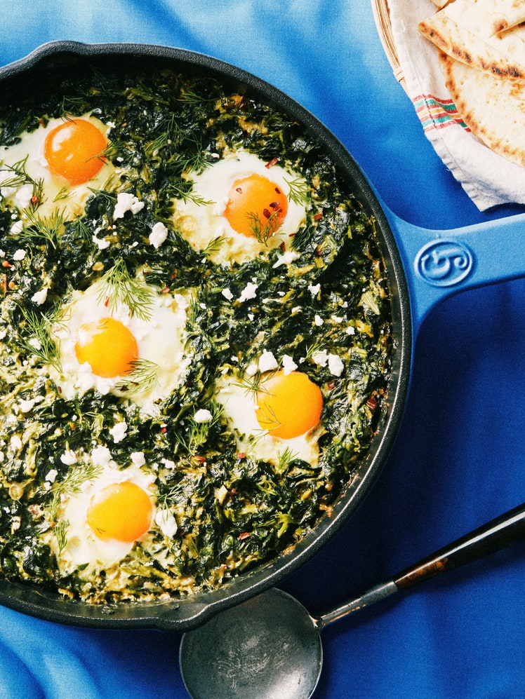 Spanakopita Baked Eggs